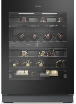 Vinskap fra Miele KWTUS 7196 E Obsidiansort glass Vinskap fra Miele KWTUS 7196 E Obsidiansort glass