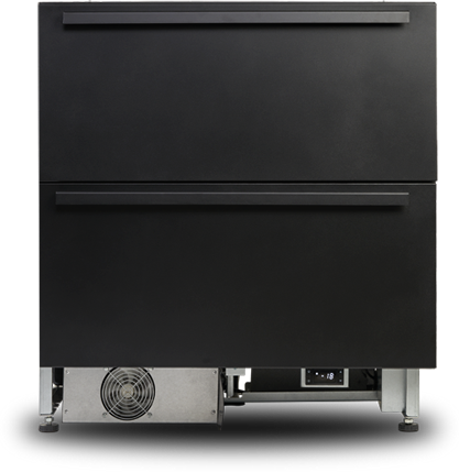 Fryseskuff 8900013831 fra noorcool med Frontpanel i sort matt