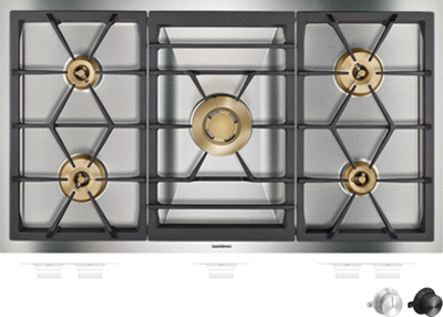 Gaggenau VG491215 Serie 400, Vario gasstopp, 90 cm, Naturgass 20 mbar
