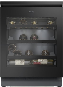 Vinskap Miele KWTUS 7096 E Obsidiansort glass