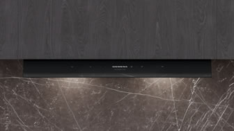 Siemens Integrert design ventilator for montering i veggskap. LJ89BET65 80 cm, Matt svart 